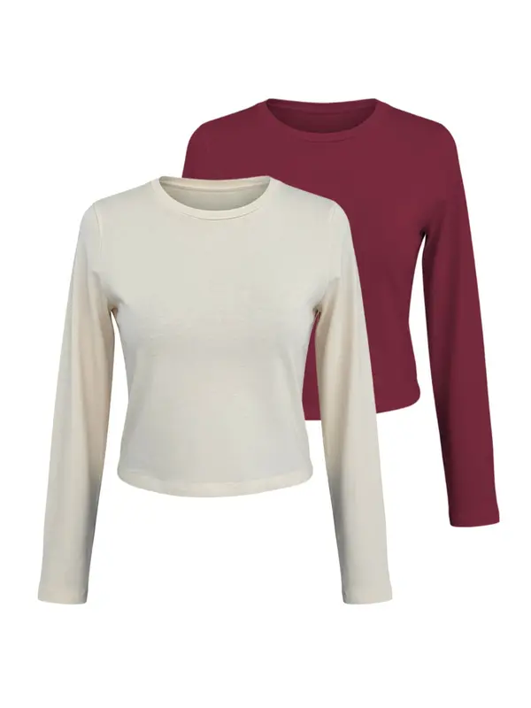 studioselect studioselect Majica 'Branka Top'  ecru/prljavo bijela / bordo