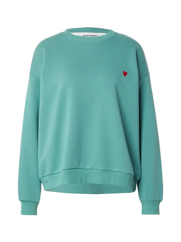 studioselect studioselect Sweater majica 'Eva'  tirkiz / crvena
