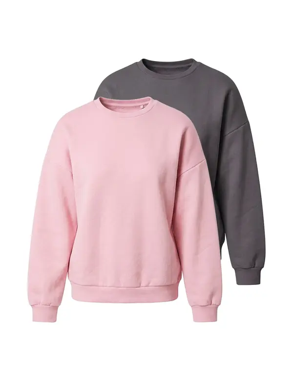 studioselect studioselect Sweater majica 'Lotta'  siva / roza
