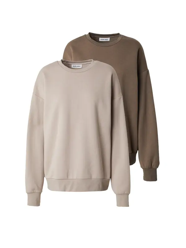 studioselect studioselect Sweater majica 'Lotta'  sivkasto bež / smeđa