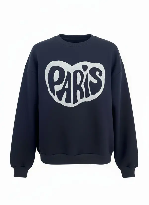 studioselect studioselect Sweater majica 'Mina'  mornarsko plava / srebro