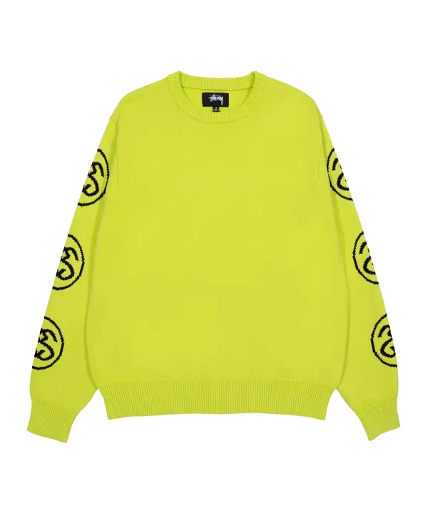 Stüssy Stüssy Sweater majica  zelena / crna