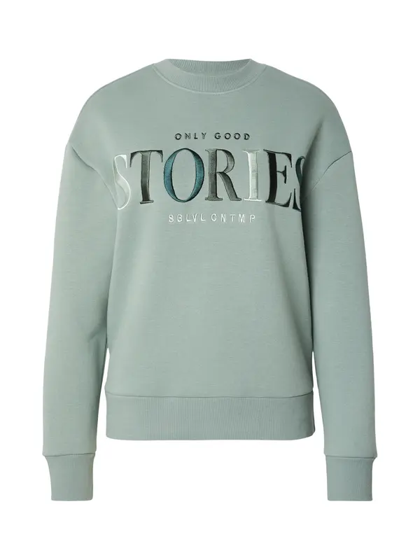 Sublevel Sublevel Sweater majica  tirkiz / smaragdno zelena / menta / kraljevski zelena