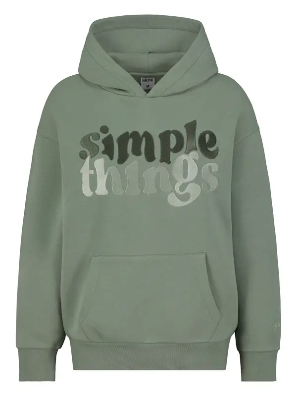 Sublevel Sublevel Sweater majica  zelena / tamno zelena