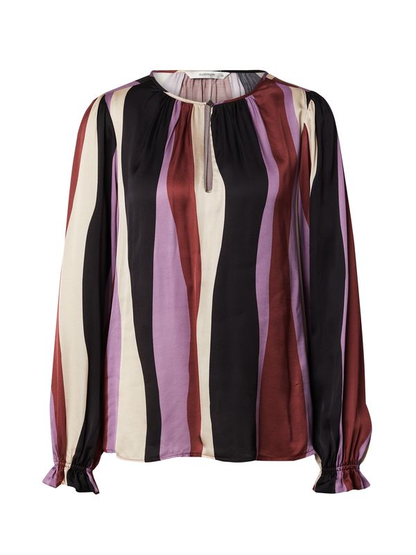 Summum Summum Bluza  boja pijeska / ljubičasta / karmin crvena / crna