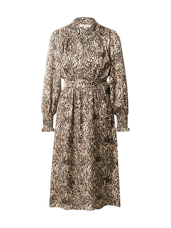 Suncoo Suncoo Košulja haljina 'CARRIE'  bež / boja pijeska / crna