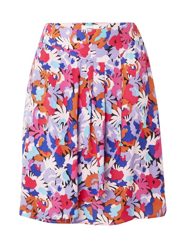 Suncoo Suncoo Suknja 'FER'  plava / svijetlonarančasta / rosé / bijela