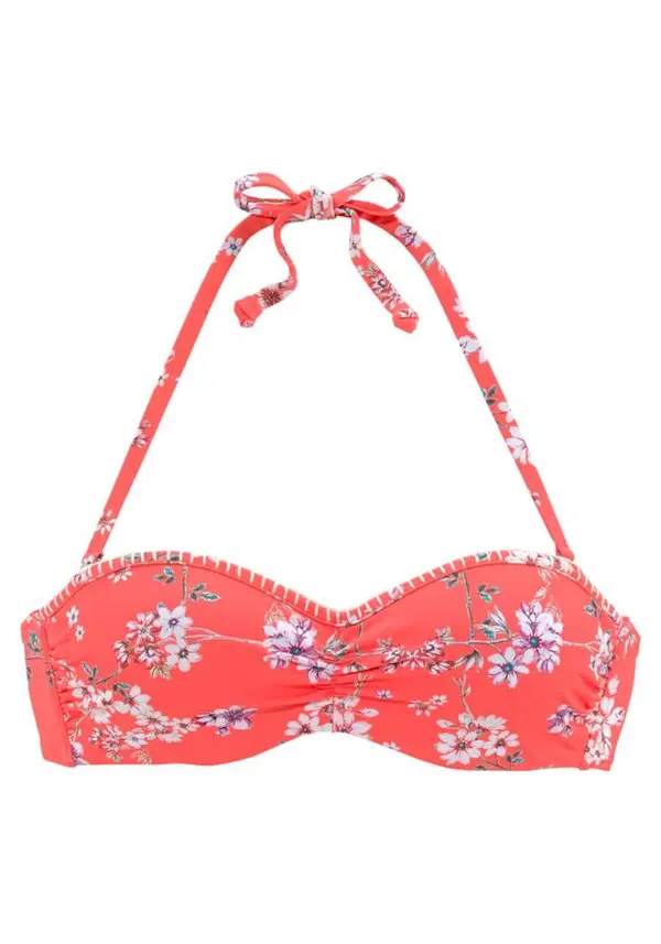 SUNSEEKER SUNSEEKER Bikini gornji dio 'Ditsy'  narančasto crvena