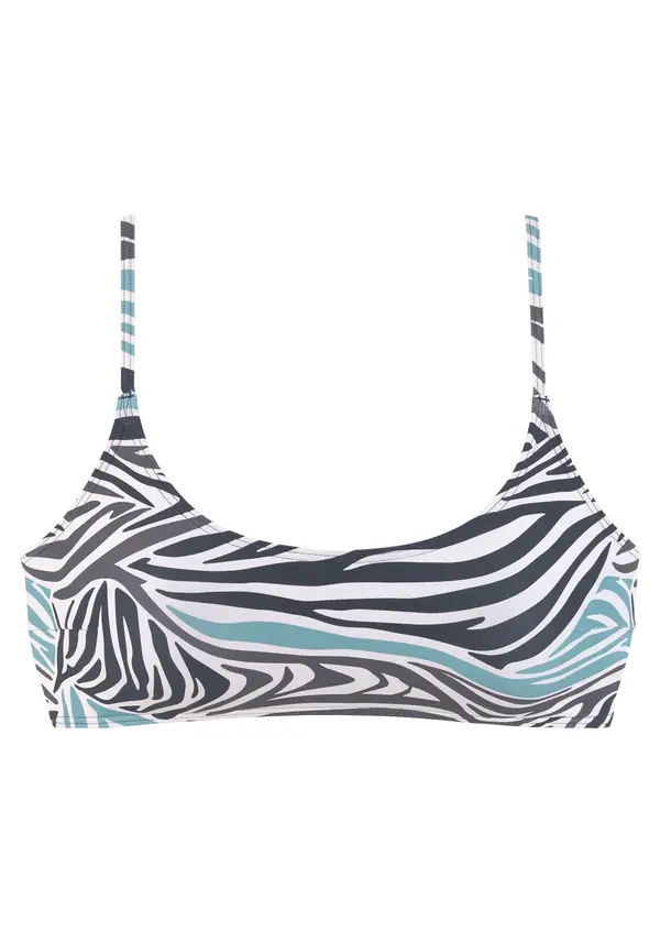 SUNSEEKER SUNSEEKER Bikini gornji dio  morsko plava / tirkiz / bijela