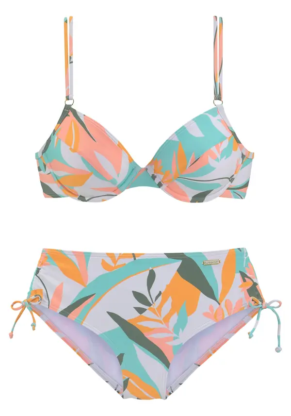 SUNSEEKER SUNSEEKER Bikini  menta / tamno zelena / pastelno ljubičasta / koraljna