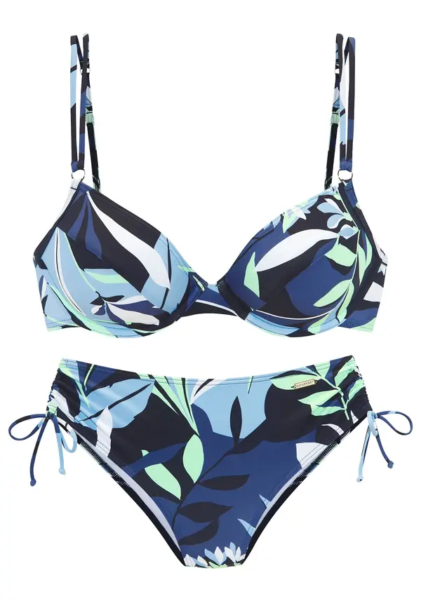 SUNSEEKER SUNSEEKER Bikini  mornarsko plava / svijetloplava / pastelno zelena / bijela