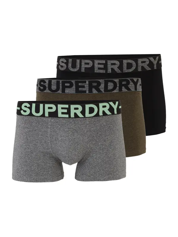Superdry & Co Superdry & Co Bokserice  siva / maslinasta / crna