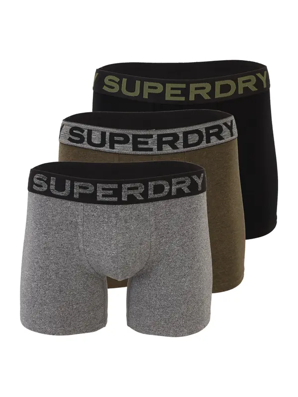 Superdry & Co Superdry & Co Bokserice  siva melange / maslinasta / crna