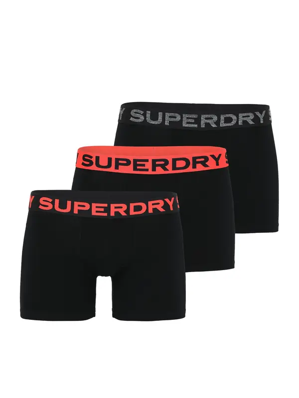 Superdry & Co Superdry & Co Bokserice  tamo siva / ciglasto crvena / crna