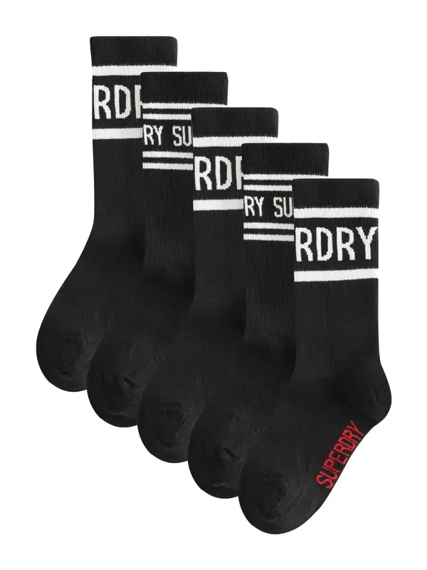 Superdry & Co Superdry & Co Čarape  crvena / crna / bijela