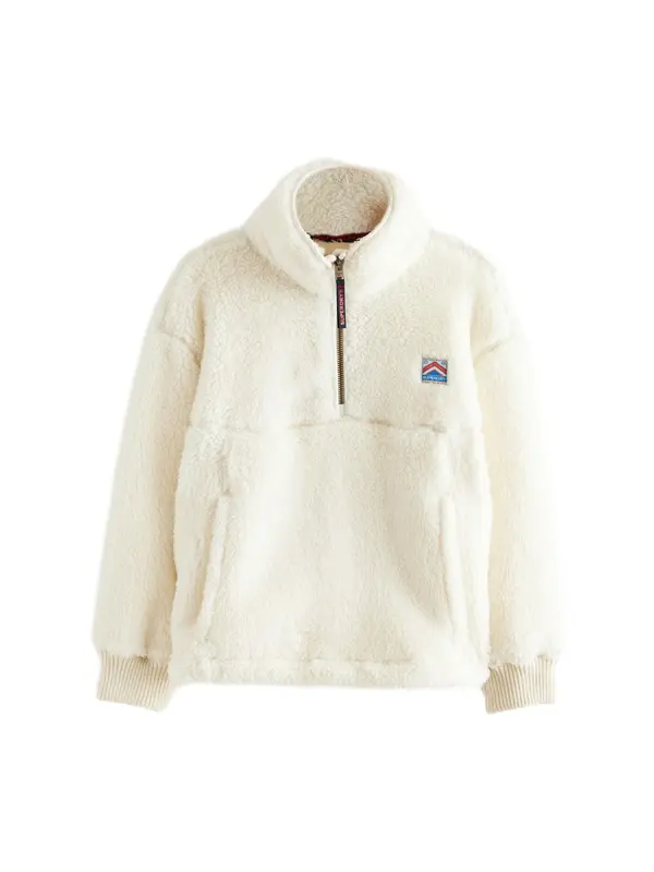 Superdry & Co Superdry & Co Flis jakna  petrol / klasično crvena / bijela