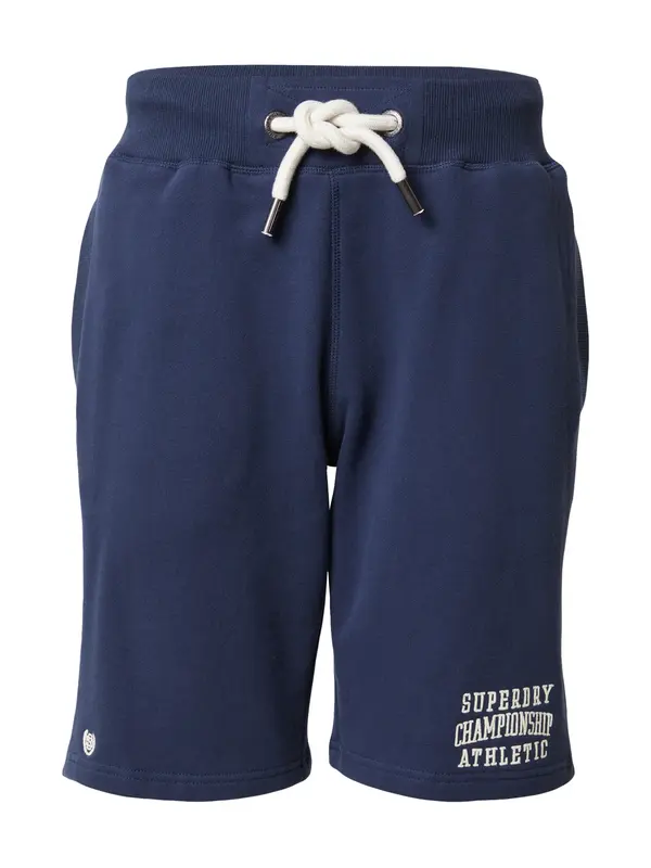 Superdry & Co Superdry & Co Hlače 'VINTAGE GYM ATHLETIC'  tamno plava / bijela