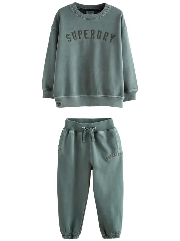 Superdry & Co Superdry & Co Jogging komplet  žad / kraljevski zelena