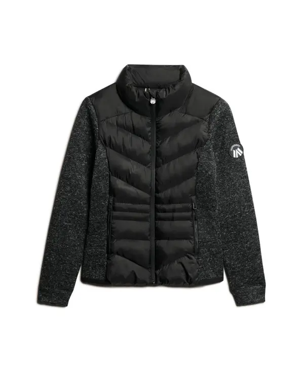 Superdry & Co Superdry & Co Kardigan 'Storm'  crna / crna melange
