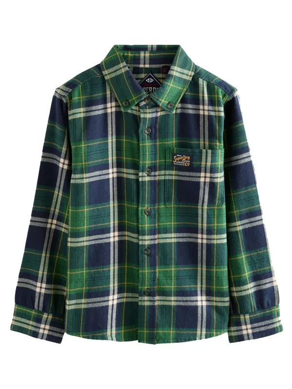 Superdry & Co Superdry & Co Košulja  mornarsko plava / žuta / zelena / bijela
