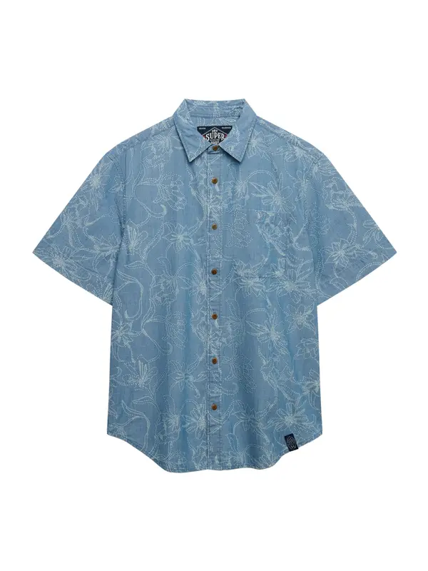 Superdry & Co Superdry & Co Košulja 'VINTAGE LOOM'  golublje plava / plavi traper