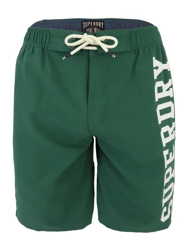 Superdry & Co Superdry & Co Kupaće hlače  kraljevski zelena / bijela