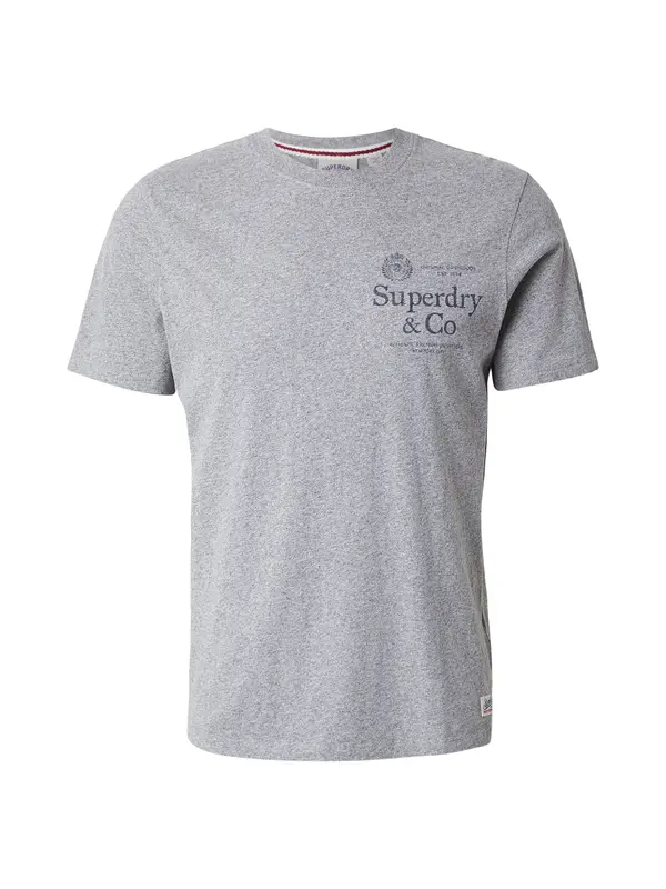 Superdry & Co Superdry & Co Majica '1954 COMPANY'  siva / svijetlosiva