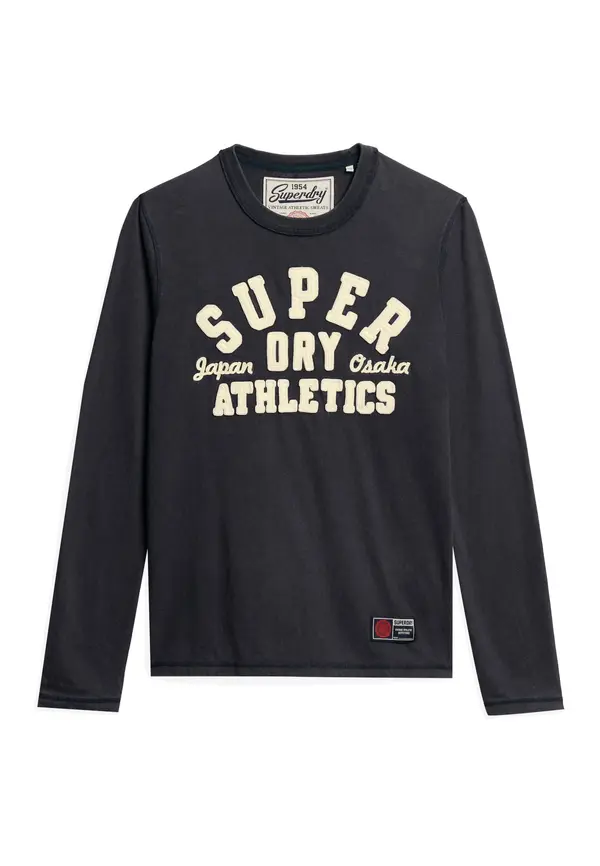 Superdry & Co Superdry & Co Majica 'Athletic'  boja pijeska / morsko plava
