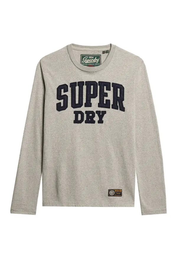 Superdry & Co Superdry & Co Majica 'Athletic'  morsko plava / svijetlosiva