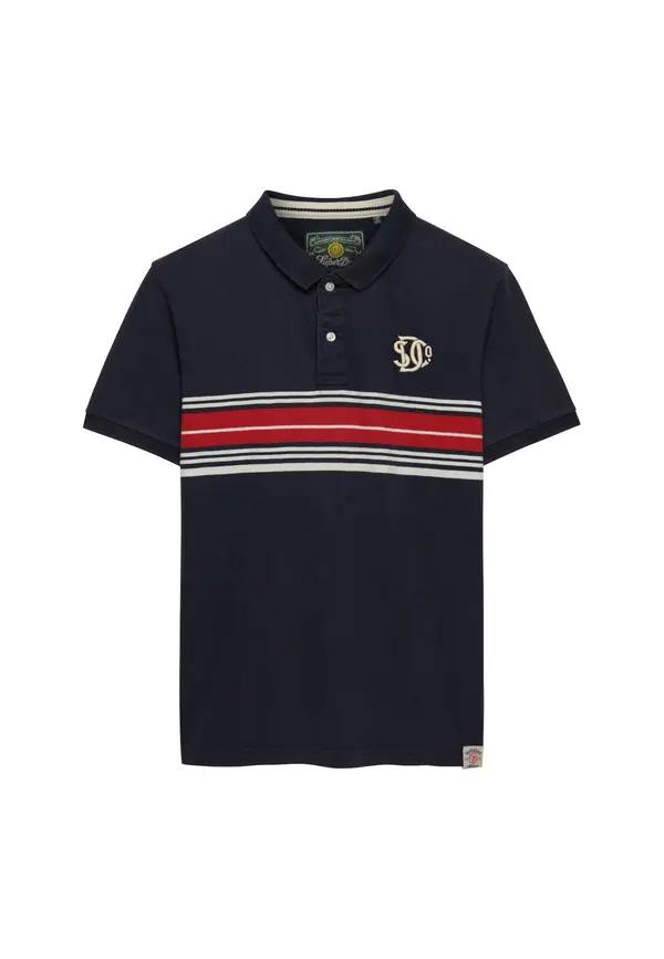Superdry & Co Superdry & Co Majica  bež / morsko plava / crvena