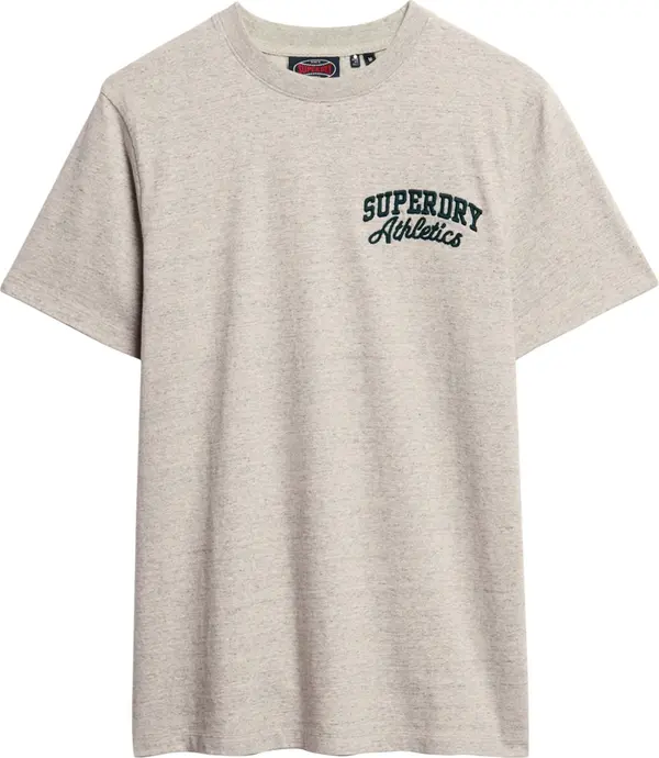 Superdry & Co Superdry & Co Majica  bež siva / tamno zelena