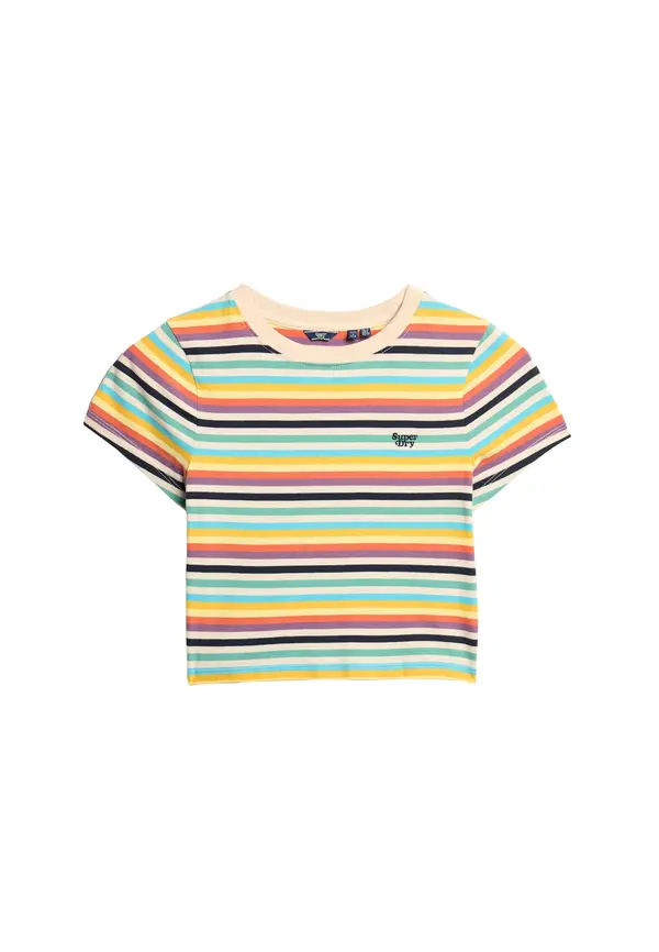 Superdry & Co Superdry & Co Majica  bež / svijetloplava / narančasta / crna