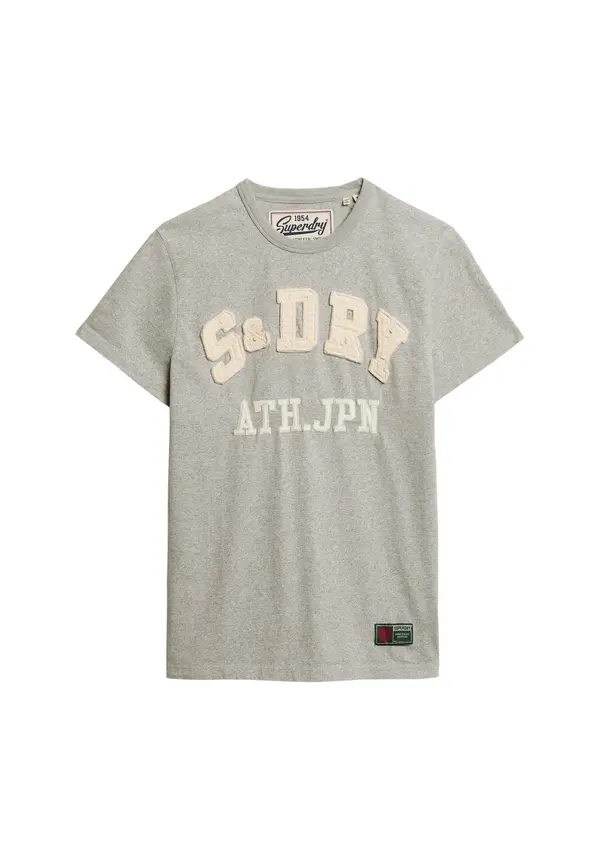 Superdry & Co Superdry & Co Majica  boja pijeska / siva melange / bijela