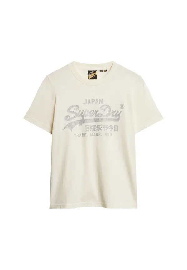 Superdry & Co Superdry & Co Majica  boja pijeska / srebro