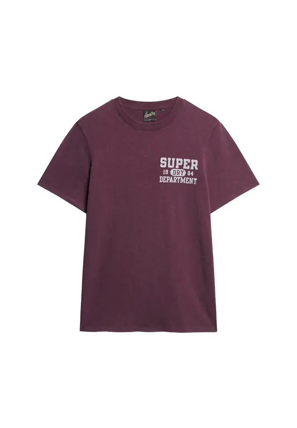 Superdry & Co Superdry & Co Majica  burgund / prljavo bijela