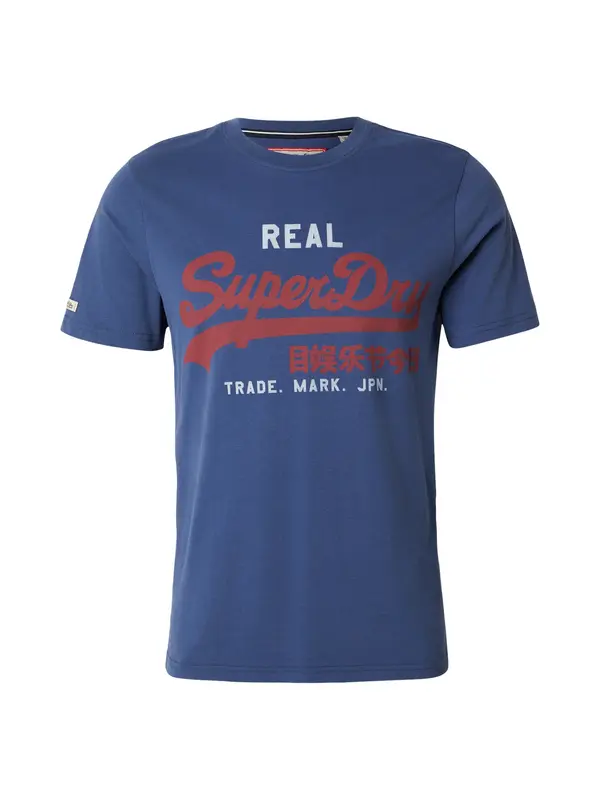 Superdry & Co Superdry & Co Majica 'ECLIPSE'  tamno plava / karmin crvena / bijela