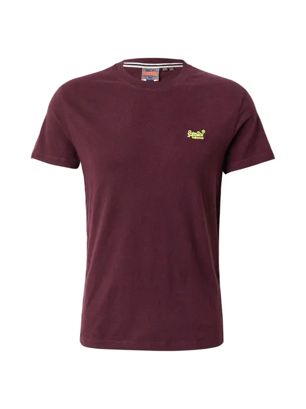 Superdry & Co Superdry & Co Majica 'Essential'  limeta / bordo