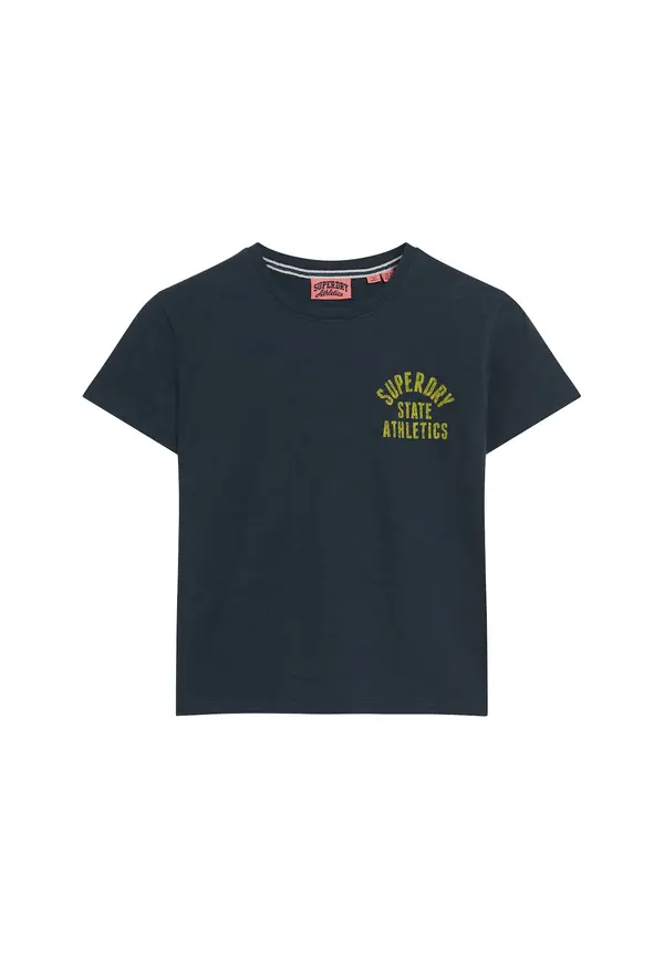 Superdry & Co Superdry & Co Majica 'Essential'  limeta zelena / crna