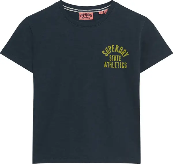Superdry & Co Superdry & Co Majica 'Essential'  limeta zelena / crna