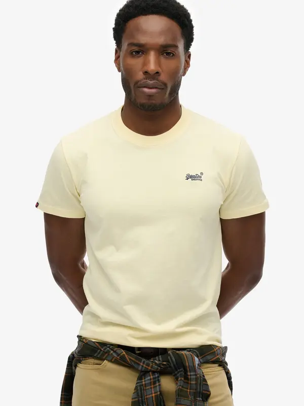 Superdry & Co Superdry & Co Majica 'Essential'  pastelno žuta