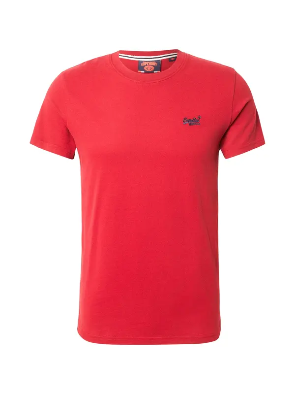Superdry & Co Superdry & Co Majica 'Essential'  tamno plava / klasično crvena