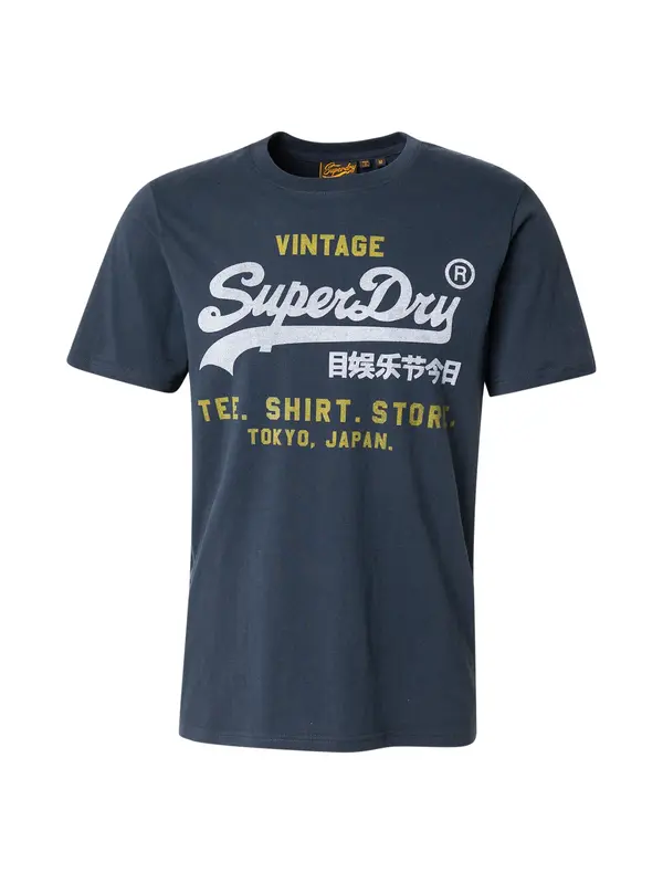 Superdry & Co Superdry & Co Majica 'Heritage'  morsko plava / siva / maslinasta