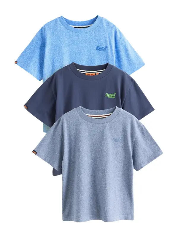 Superdry & Co Superdry & Co Majica  mornarsko plava / opal / nebesko plava / travnato zelena