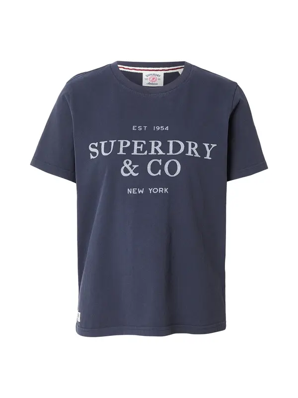 Superdry & Co Superdry & Co Majica  mornarsko plava / svijetloplava