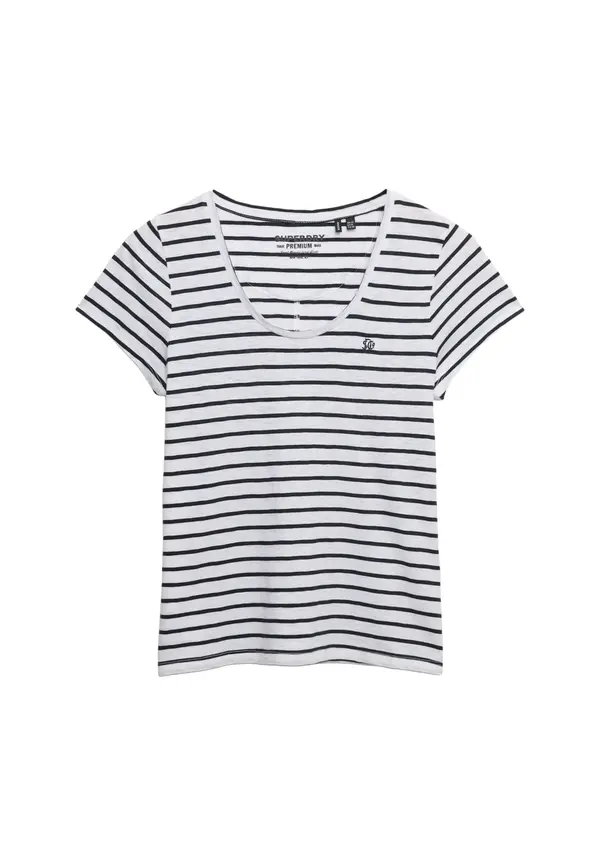 Superdry & Co Superdry & Co Majica  morsko plava / bijela