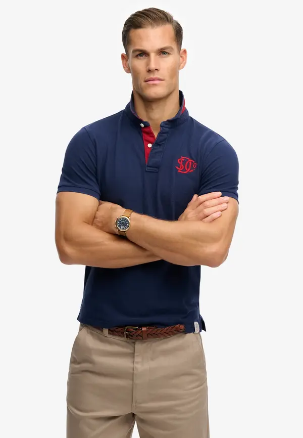 Superdry & Co Superdry & Co Majica  morsko plava / crvena