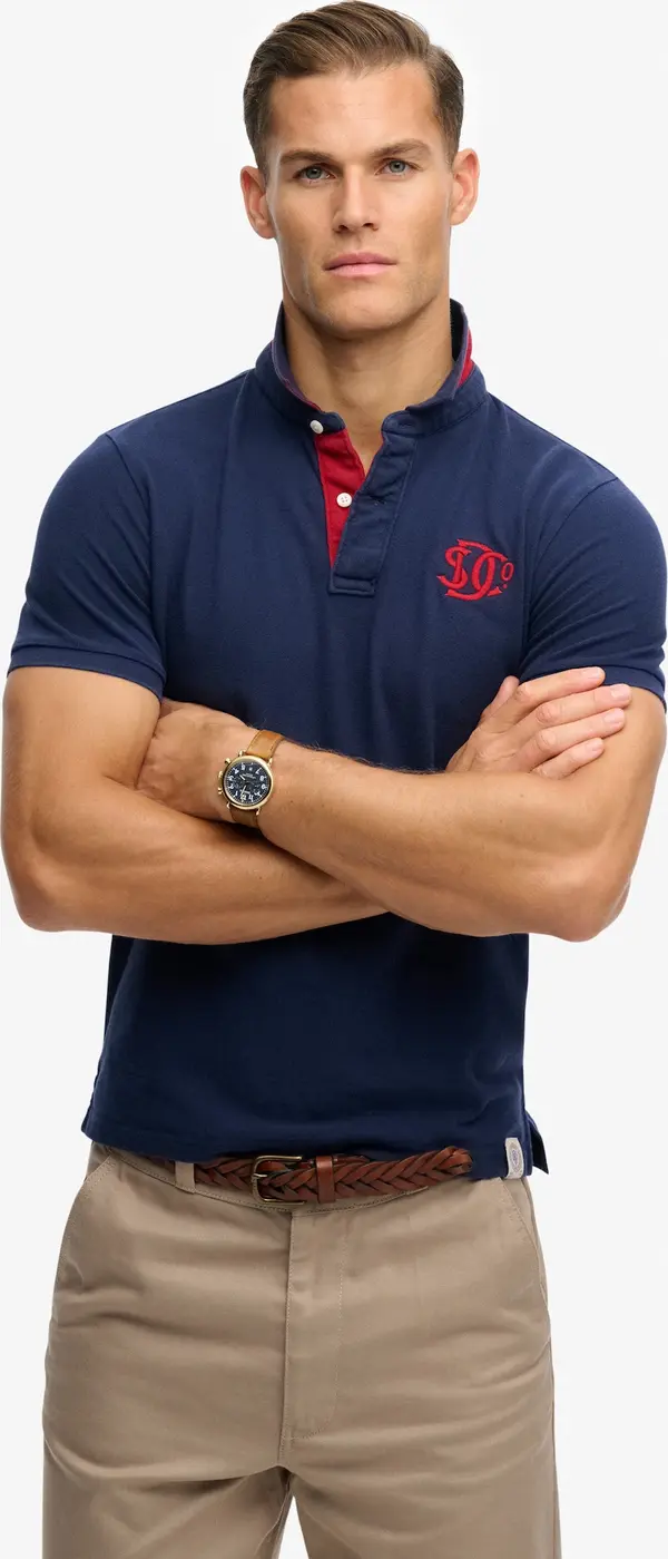 Superdry & Co Superdry & Co Majica  morsko plava / crvena