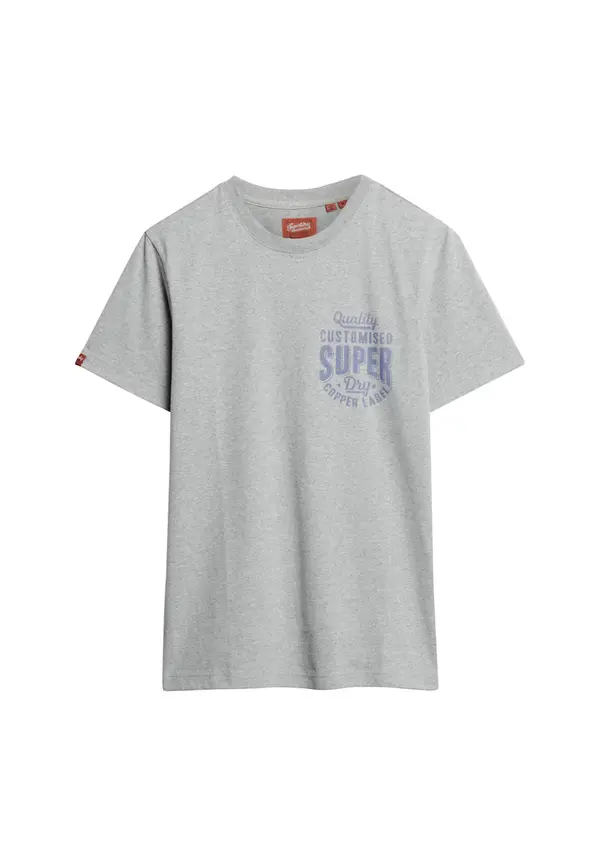 Superdry & Co Superdry & Co Majica  morsko plava / siva