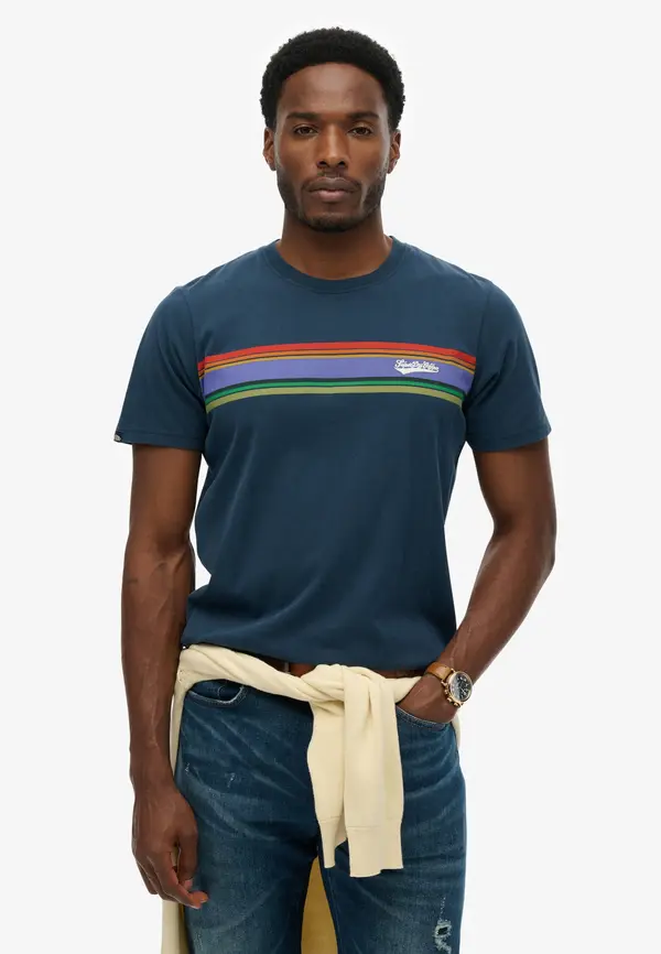 Superdry & Co Superdry & Co Majica  morsko plava / zelena / ljubičasta / crvena