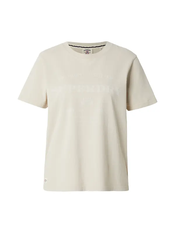 Superdry & Co Superdry & Co Majica  sivkasto bež / ecru/prljavo bijela